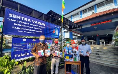 Dukung Pemerintah, SMP Strada Marga Mulia Gelar Vaksinasi Covid-19 untuk Pelajar dan Masyarakat Sekitar