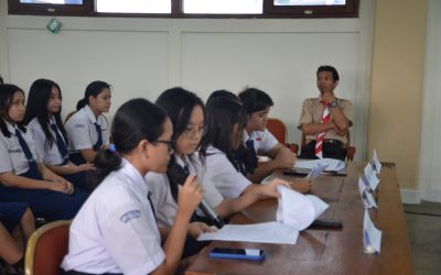 Pengurus OSIS/MPK SMP Strada Marga Mulia Periode 2023-2024 Jalani Sidang Laporan Pertanggung-Jawaban